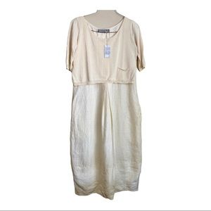 NWT Viviana Uchitel 100% Linen Dress